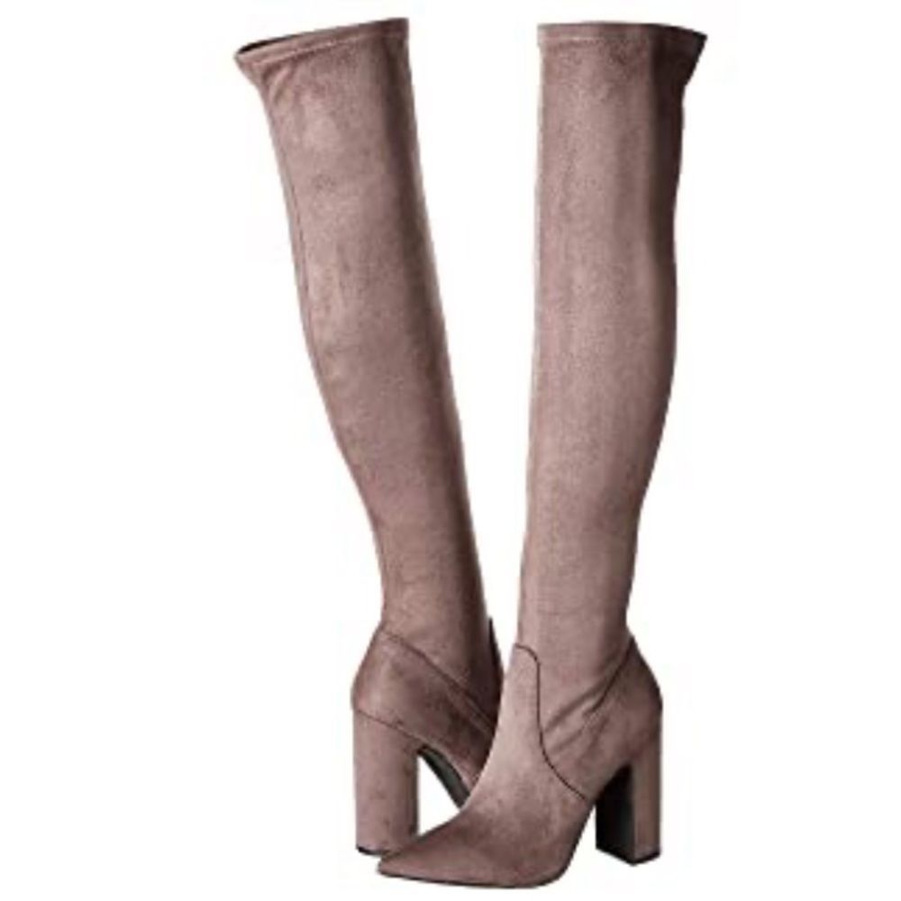 Steve Madden Gorgeena Over the Knee Boots Grey Women’s Size 8.5
